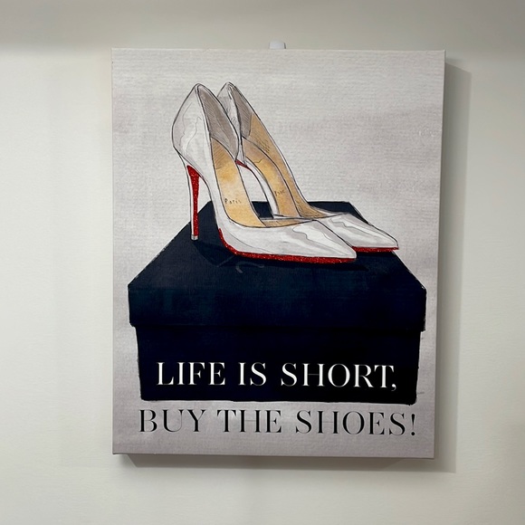 Louboutin inspired fashion canvas wrap art - Picture 1 of 1